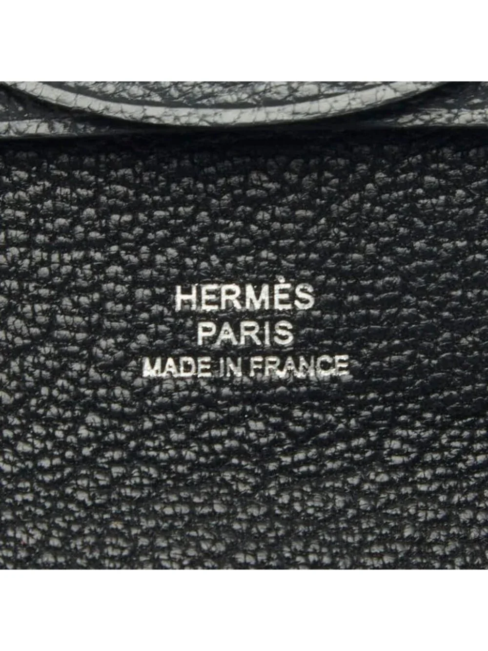 Hermes Bastia Coin Purse Gray Chevre